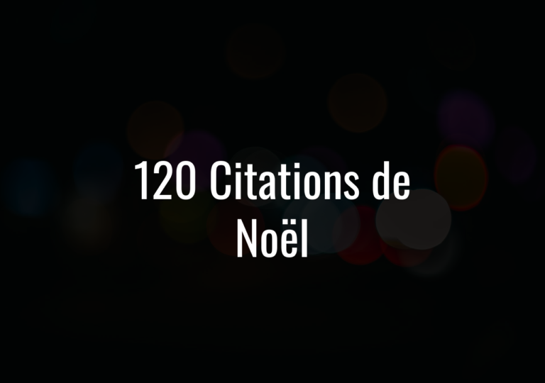 120 Citations De Noël