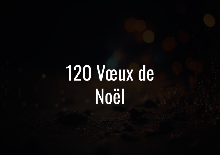 120 Vœux De Noël