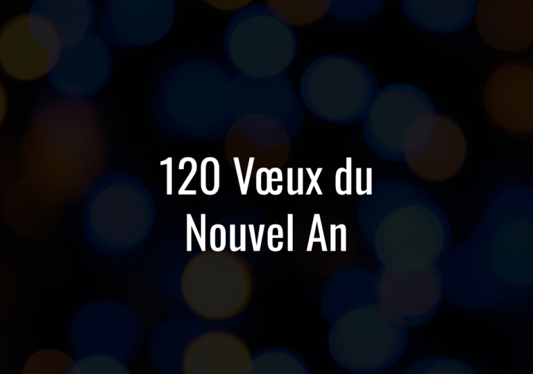 120 Vœux Du Nouvel An