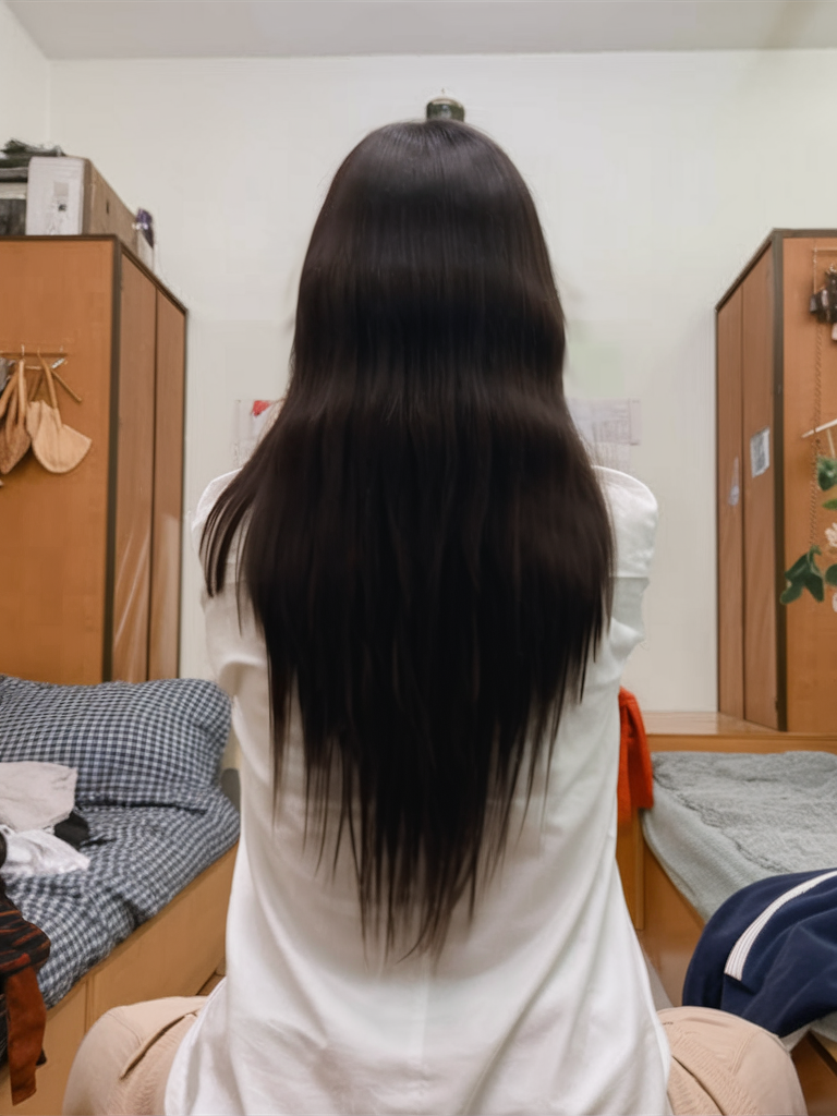 30 idées de coupes en V : Styles longs, mi-longs et courts avec dégradés et boucles