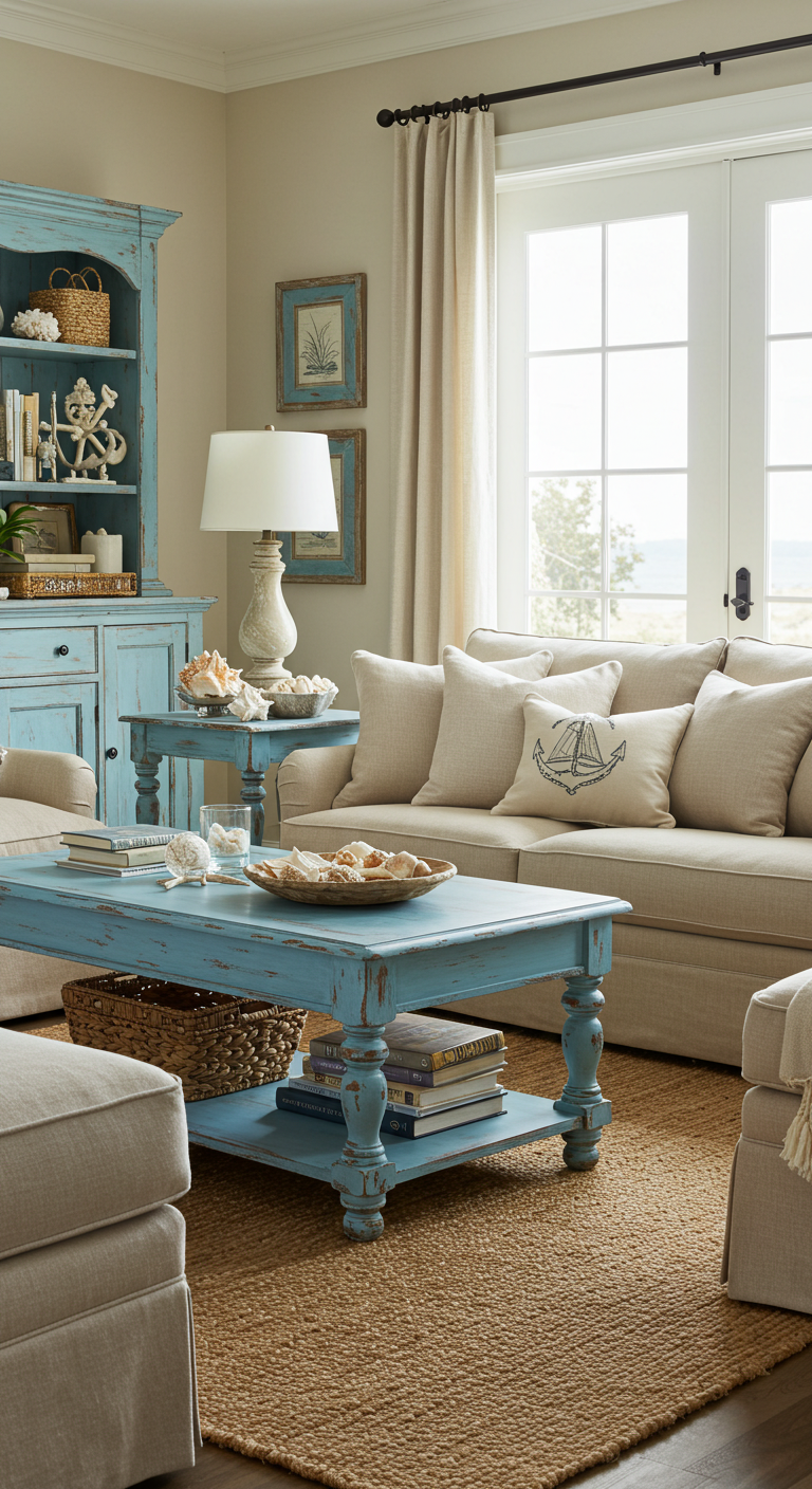 12 Déco Salon Méditerranéen Bleu