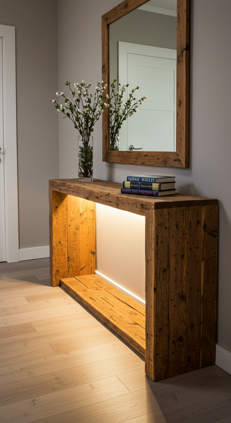 14 Déco Entrée Rustique Console