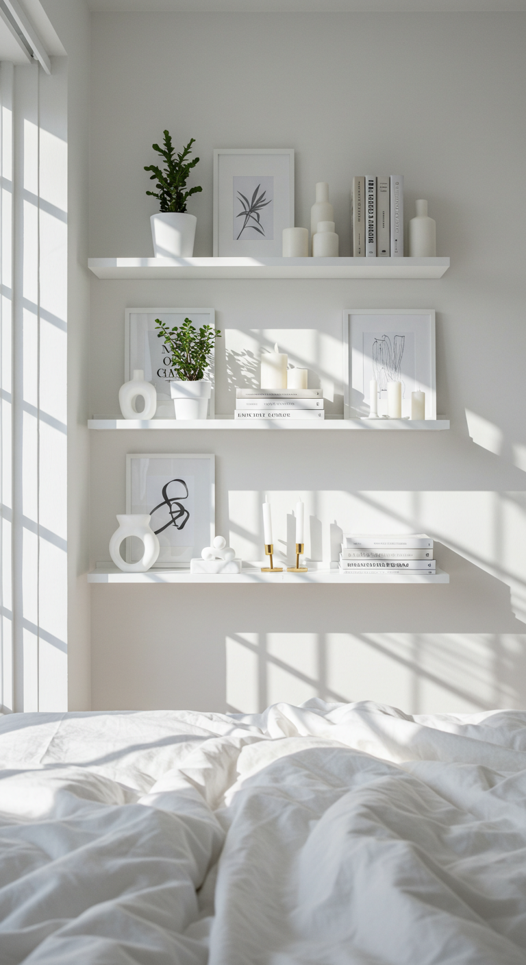 14 White Simple Bedroom Decoration Ideas