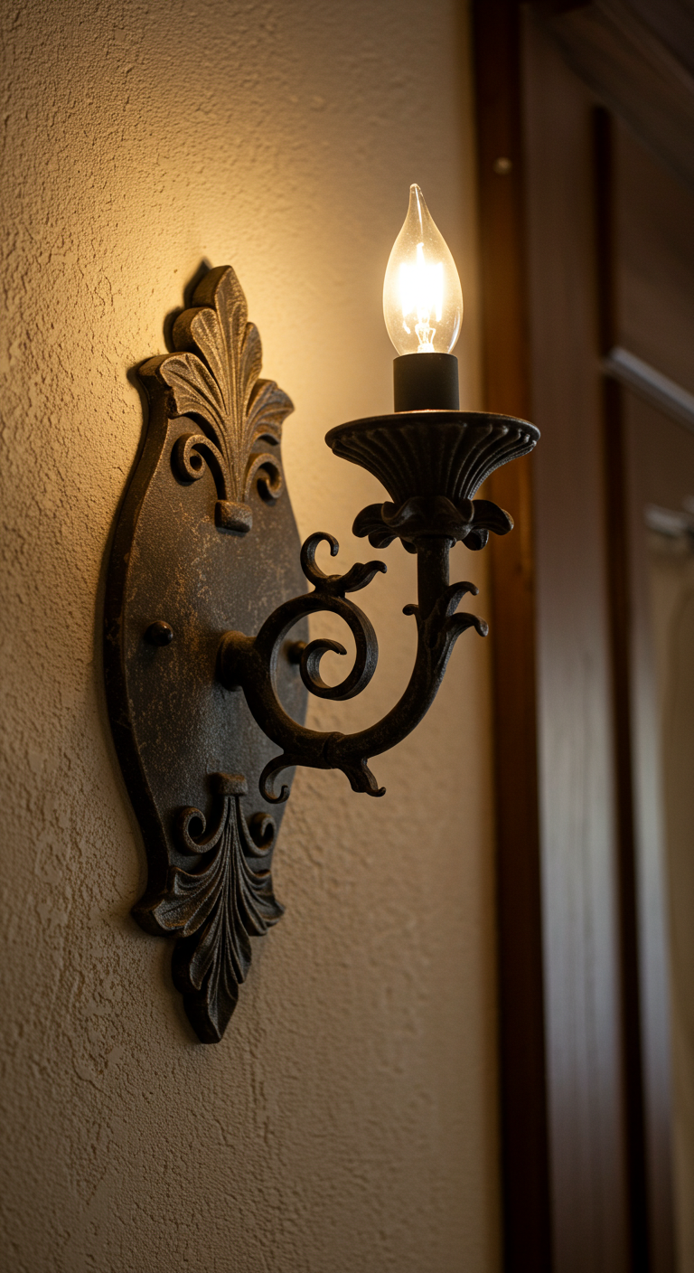 13 Déco Éclairage Rustique Applique Fer