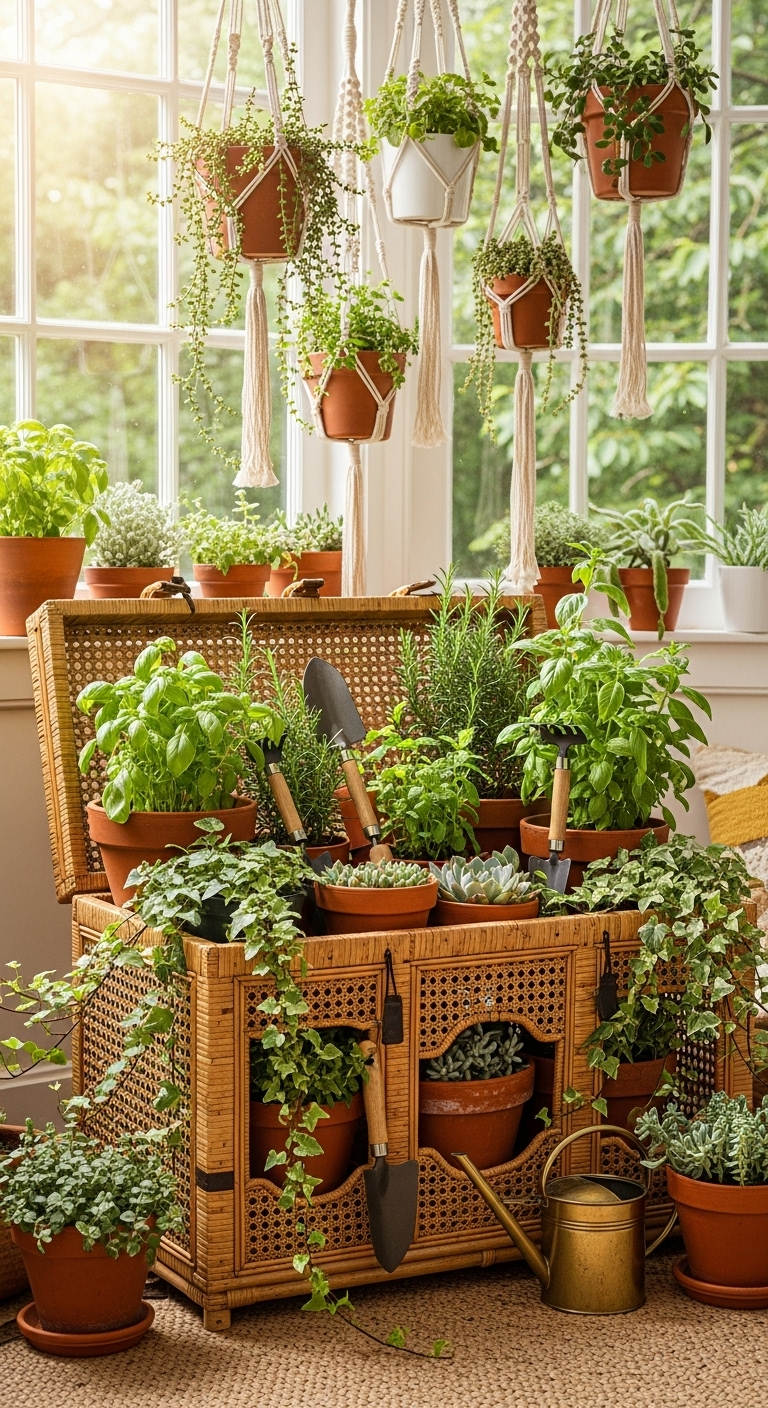 11 Déco Rangement Bohème Coffre Rotin