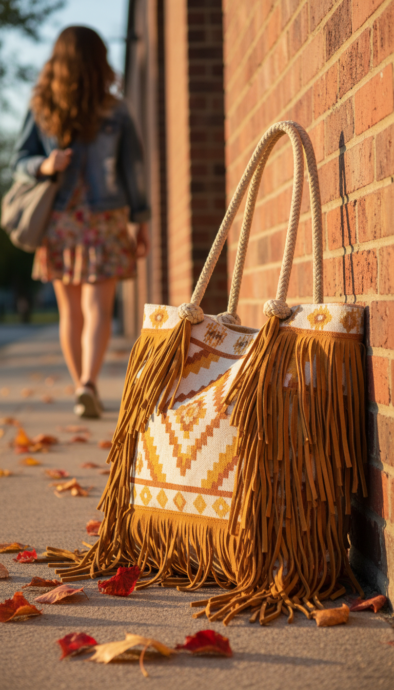 Boho-Inspired Fringe Tote