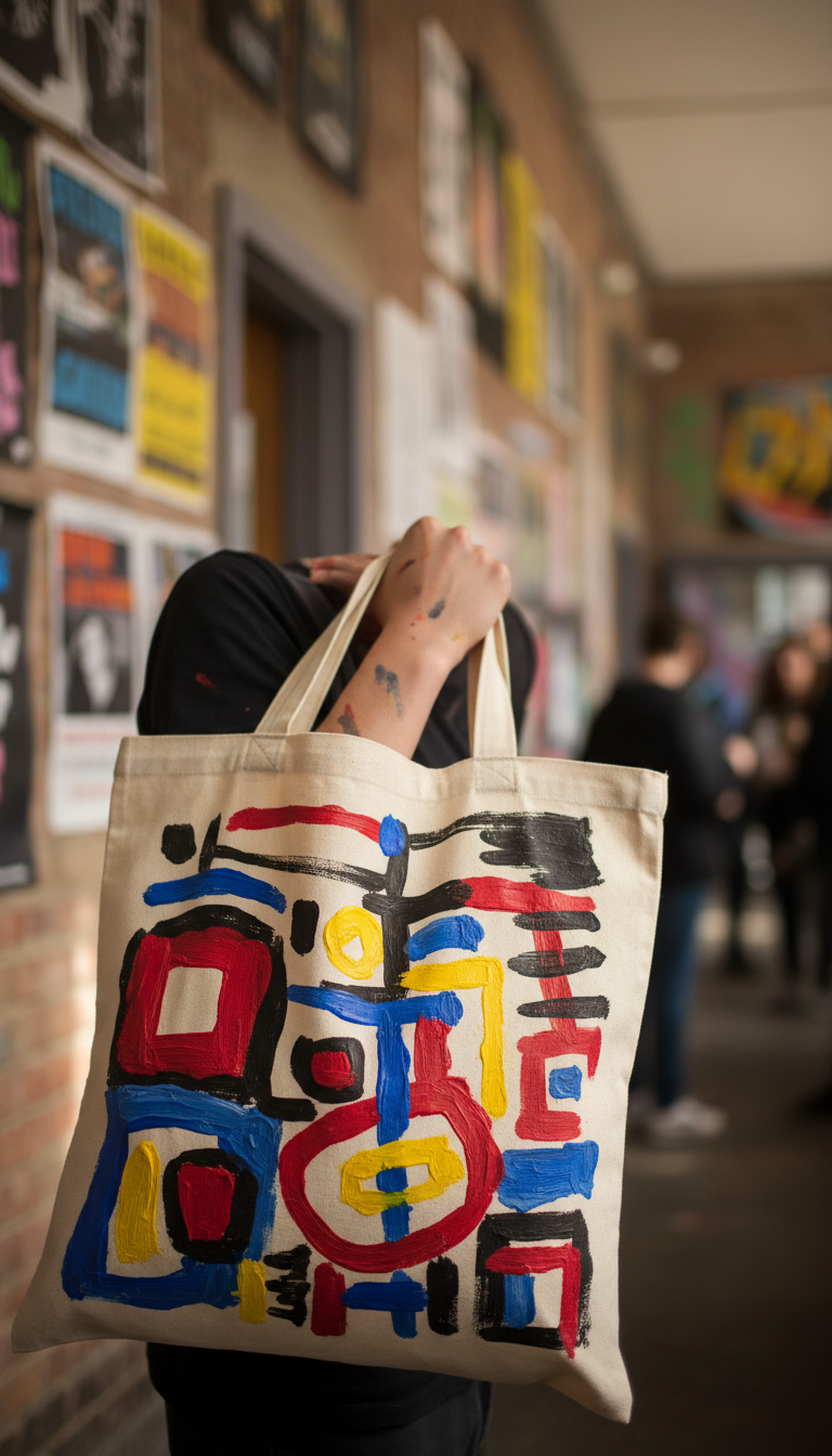 Artistic Canvas Tote