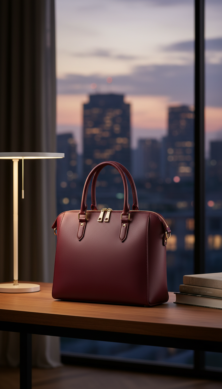 Vegan Leather Commuter Tote