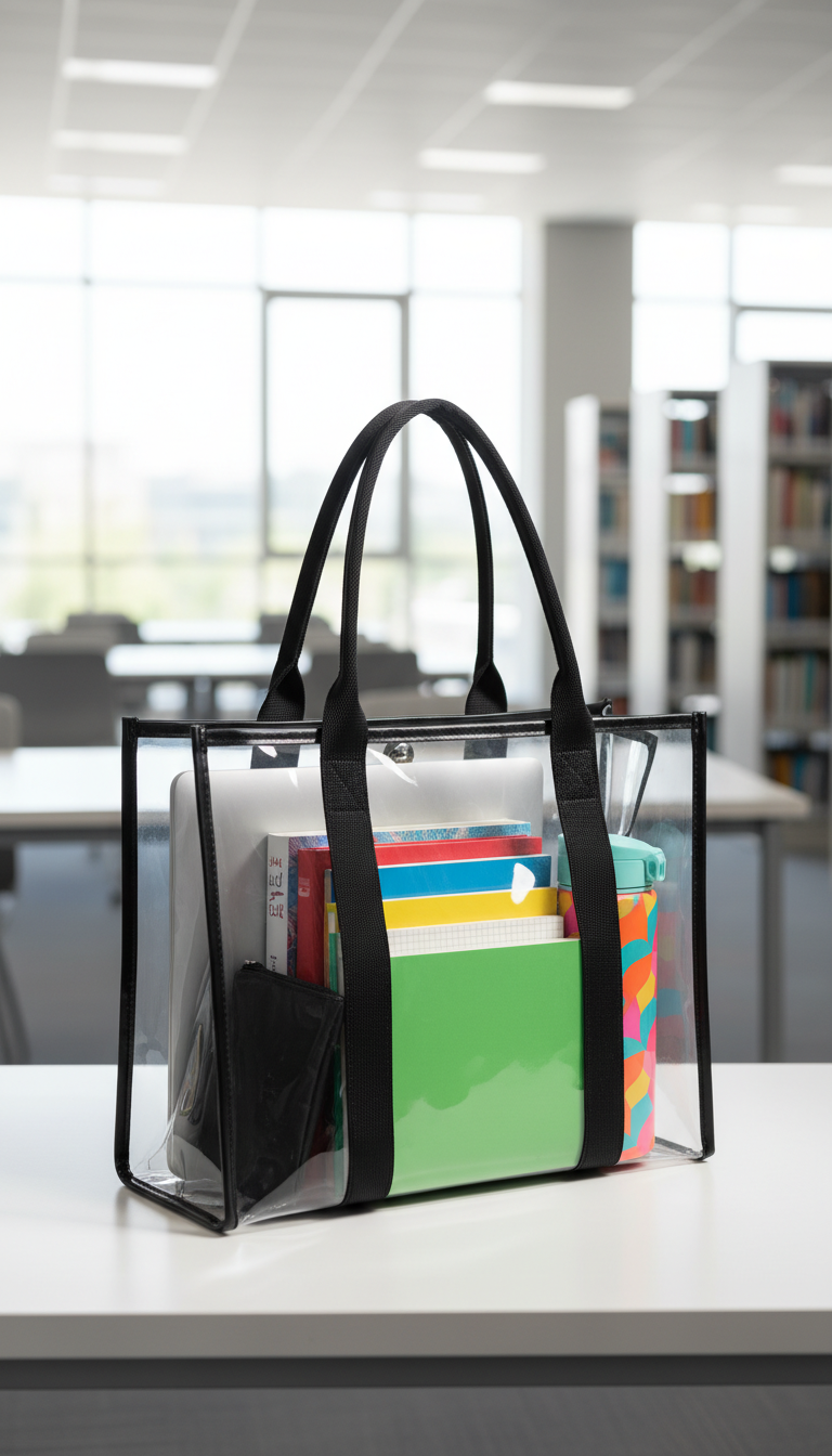 Transparent Study Tote