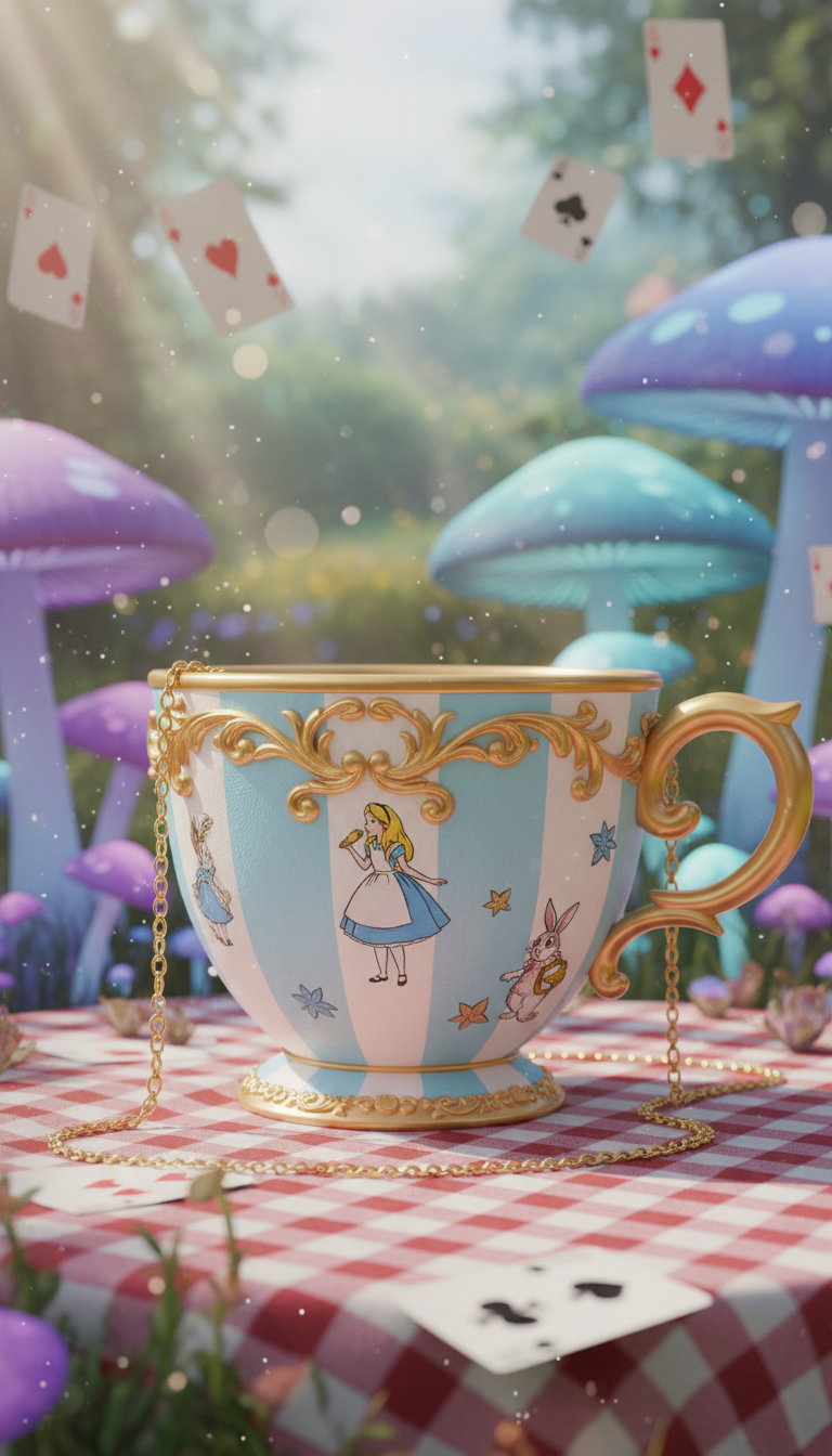 Curiouser and Curiouser: Alice in Wonderland Teacup