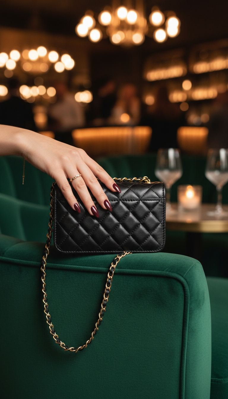 Glamorous Quilted Chain Crossbody