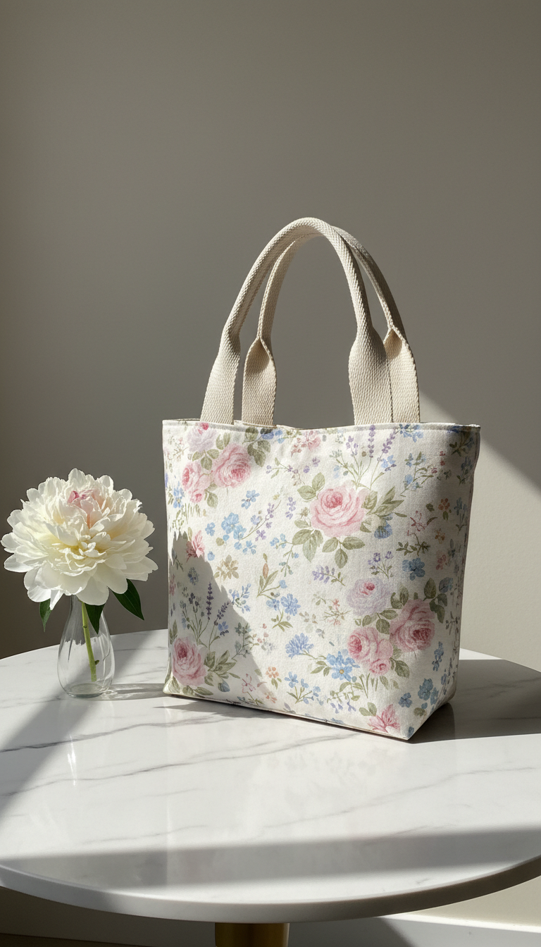 Elegant Fabric Tote Shoulder Bag