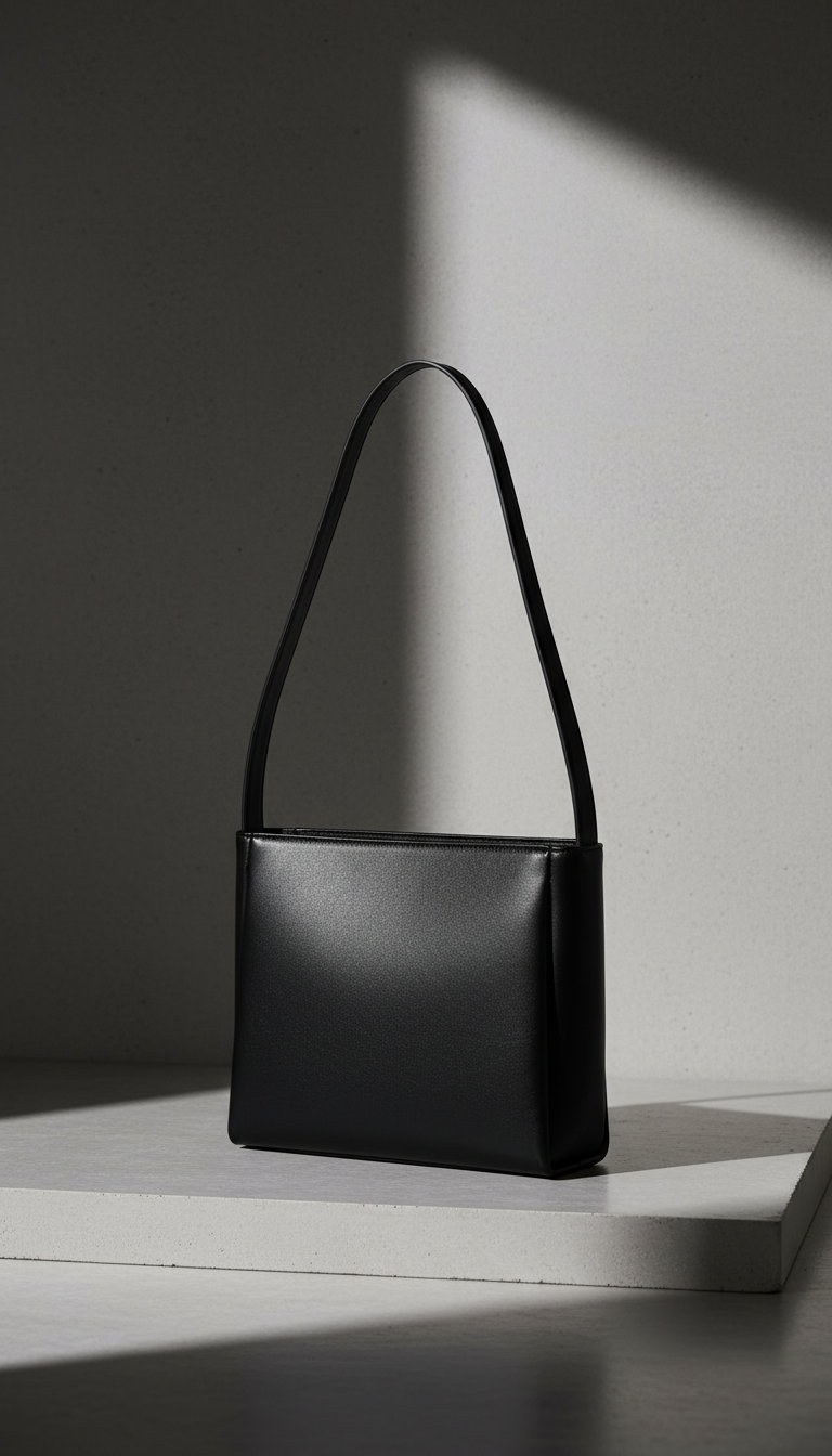 Minimalist Faux Leather Shoulder Bag