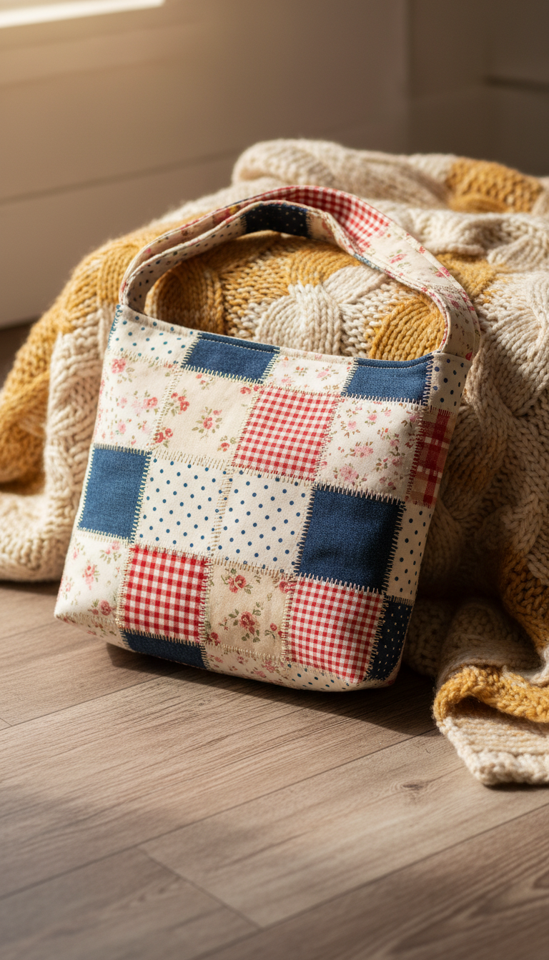 Cozy Patchwork Crossbody Shoulder Bag