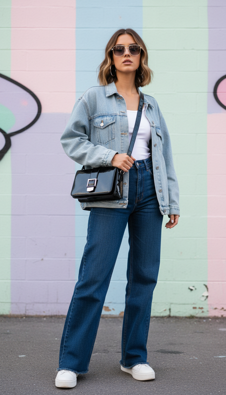 Retro Rectangular Shoulder Bag