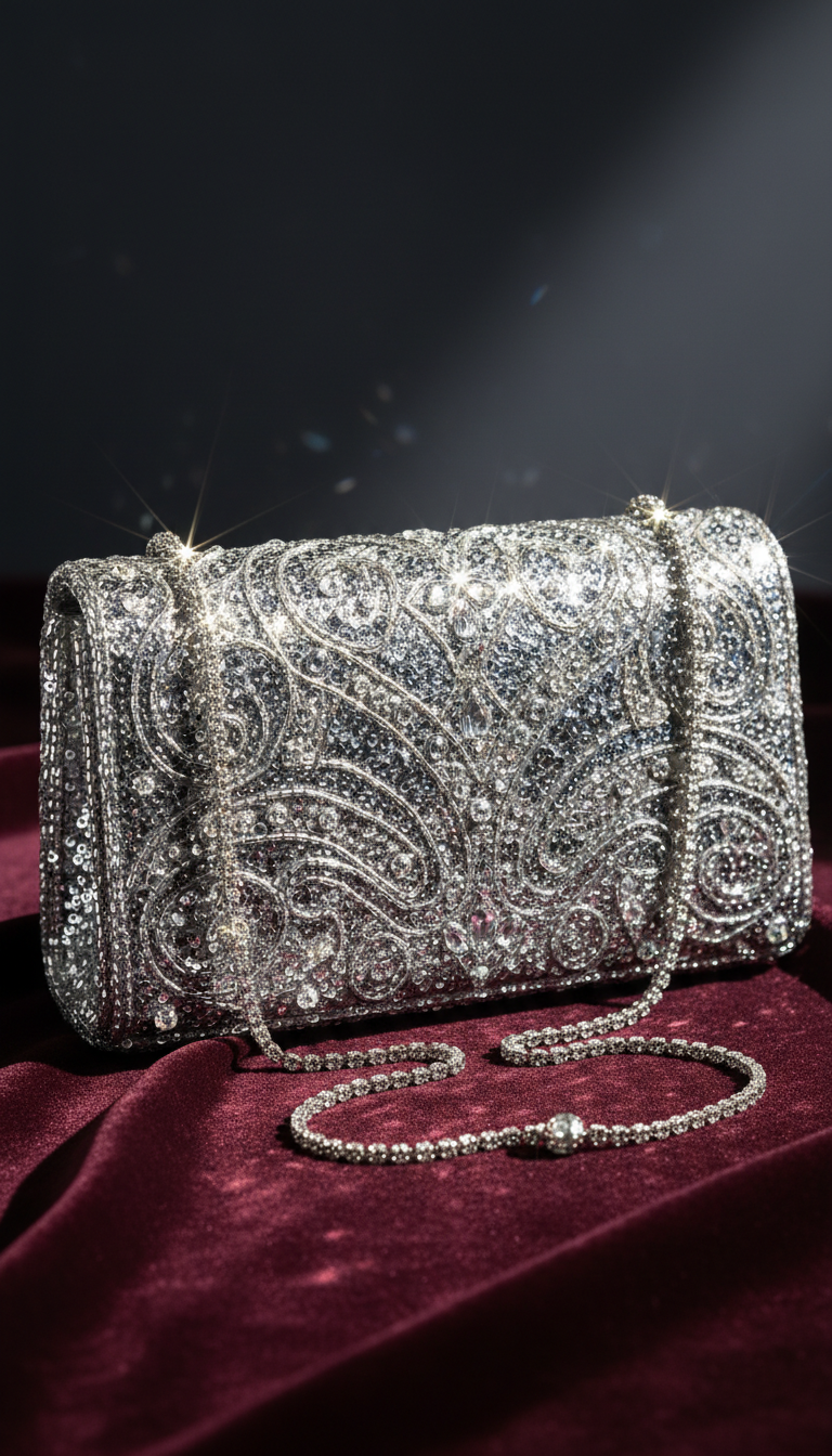 Embellished Evening Shoulder Bag
