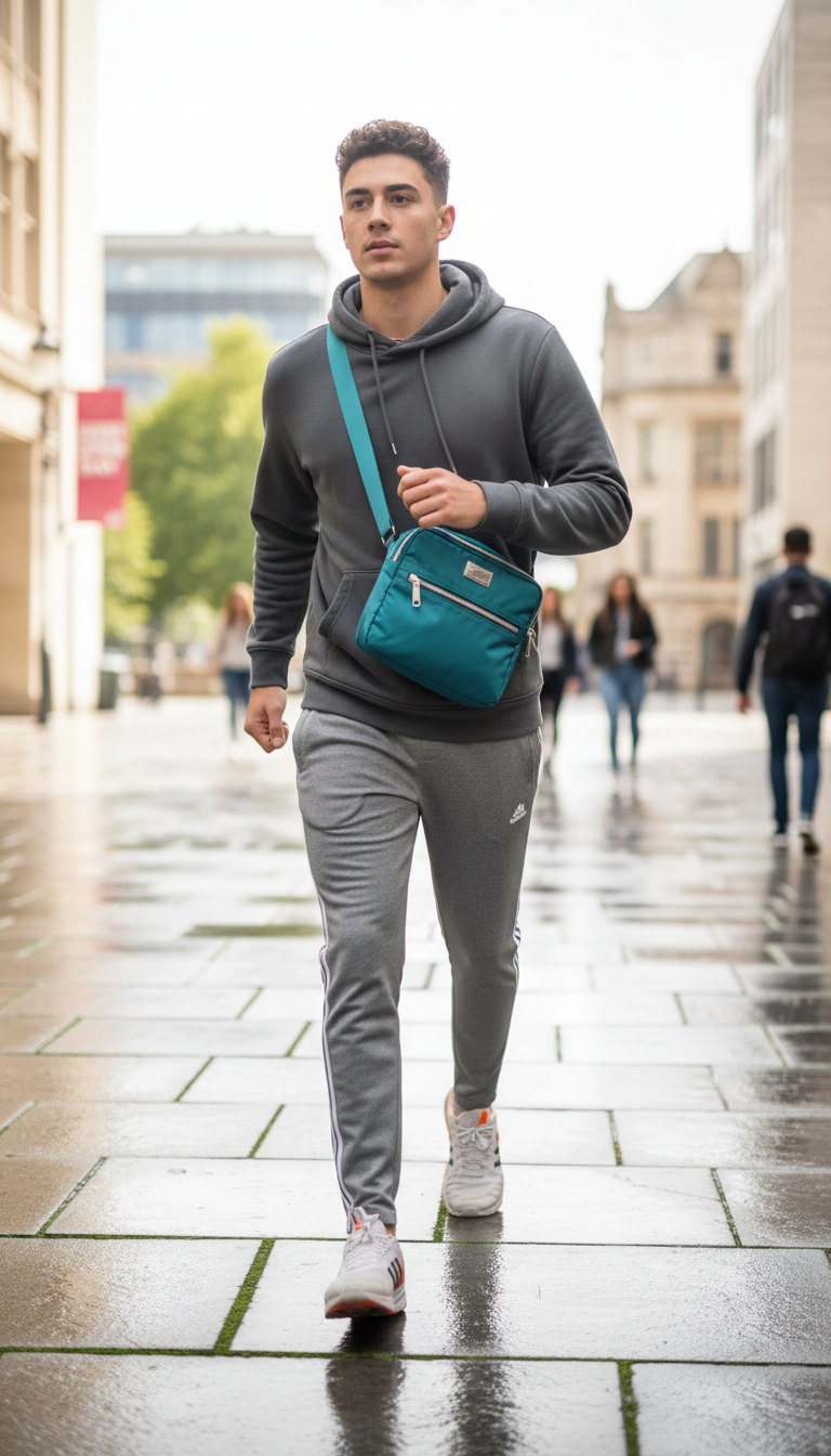 Dynamic Style with a Sporty Nylon Crossbody