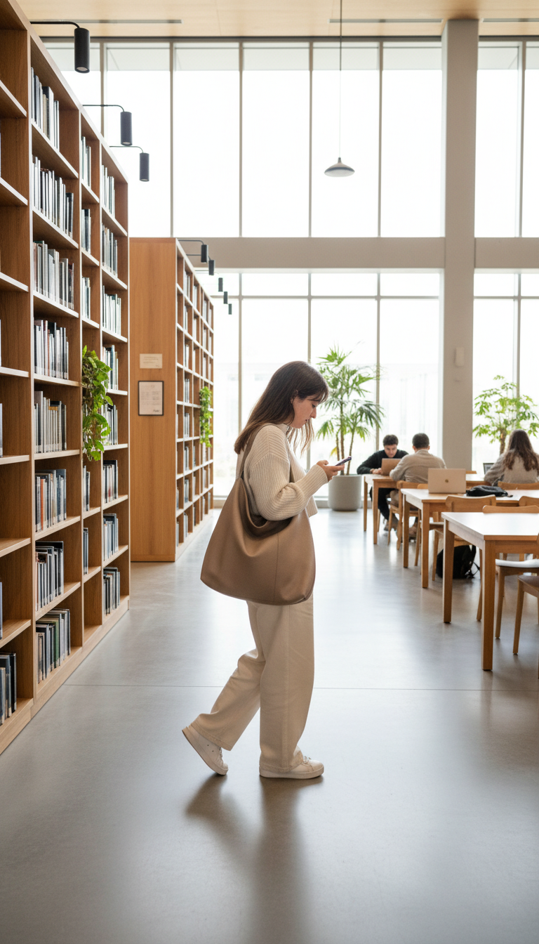 Effortless Chic with a Minimalist Vegan Leather Hobo