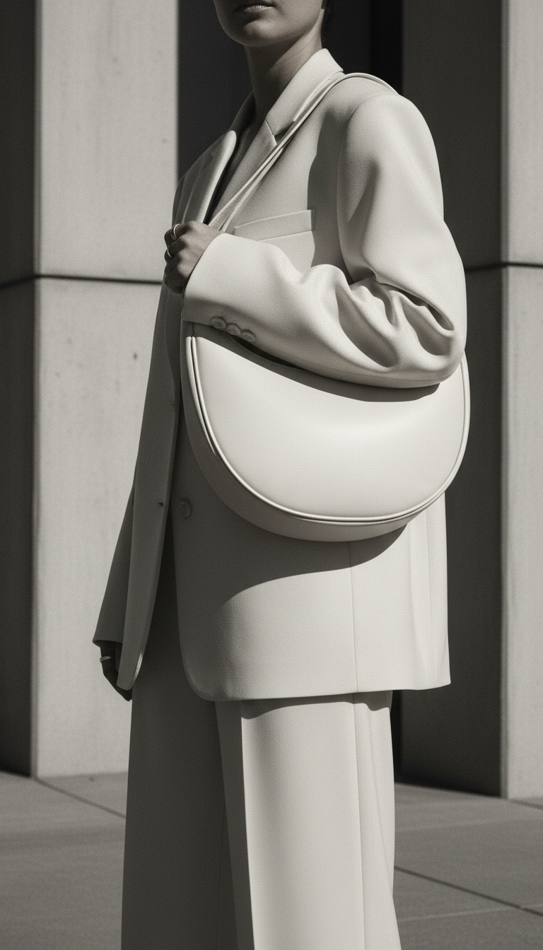 Modern Edge: The Minimalist Crescent Bag