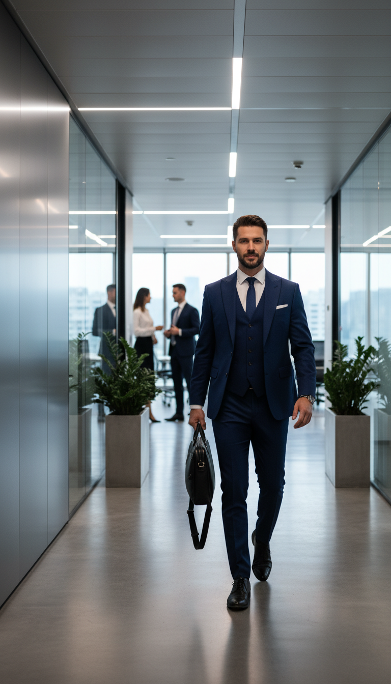 Elegant Briefcase Shoulder Bag