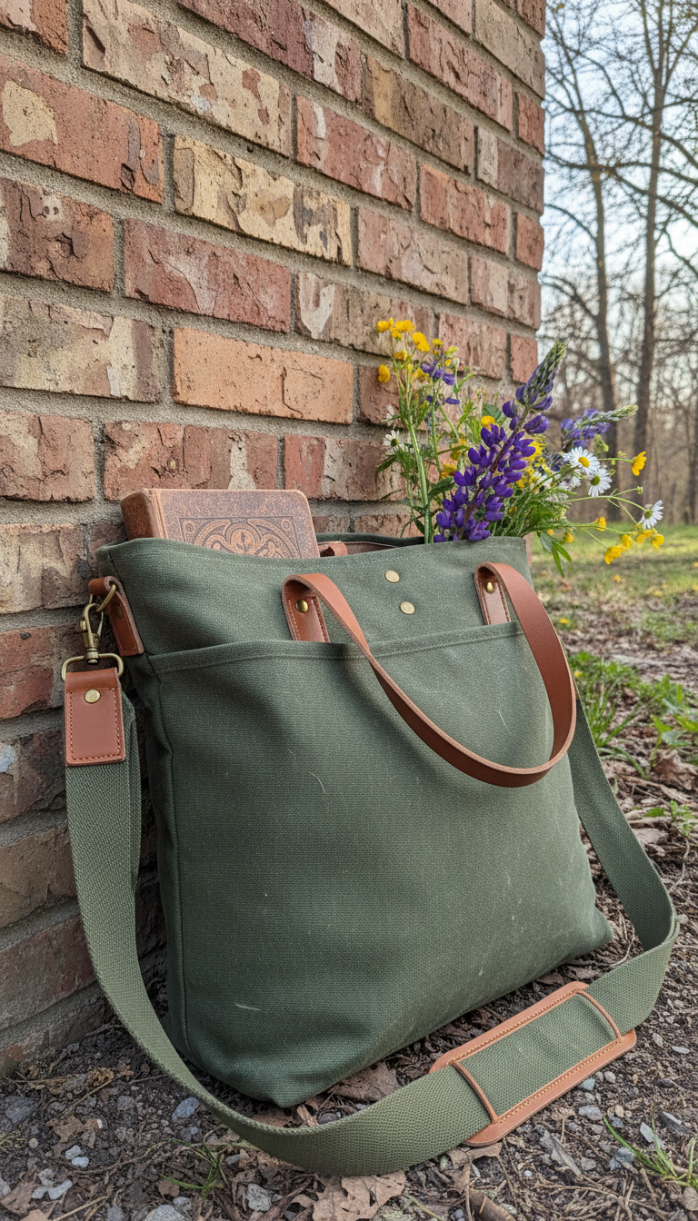 Utility Tote with Shoulder Strap