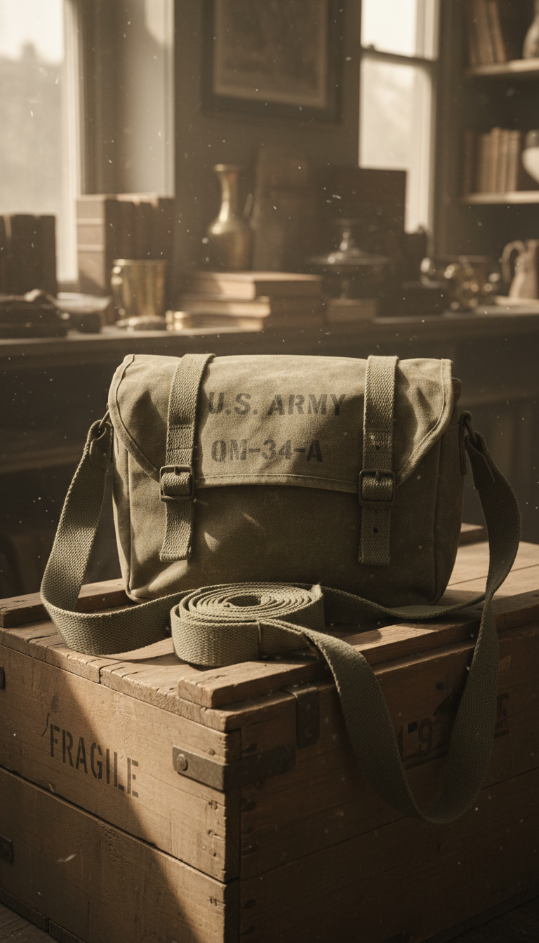Vintage Military Surplus Bag