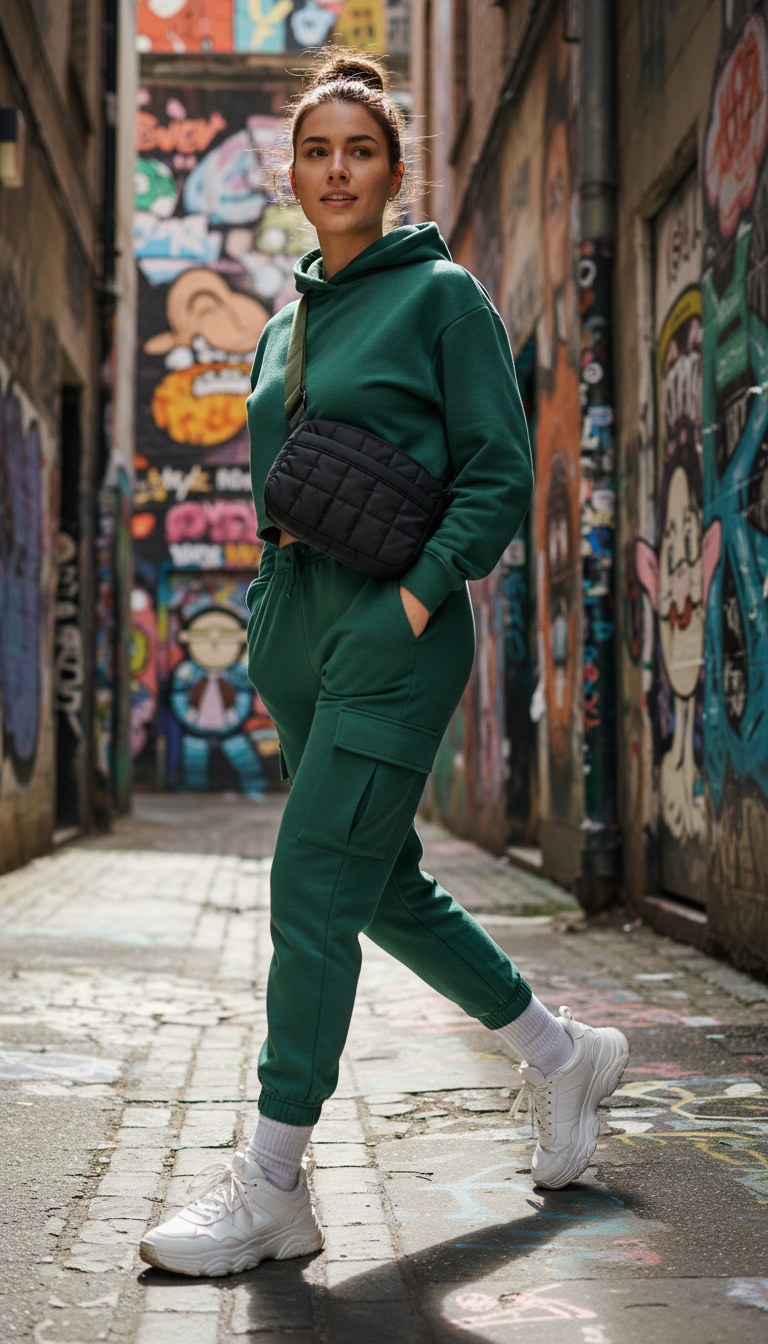 Urban Explorer: Sporty Nylon Shoulder Bag