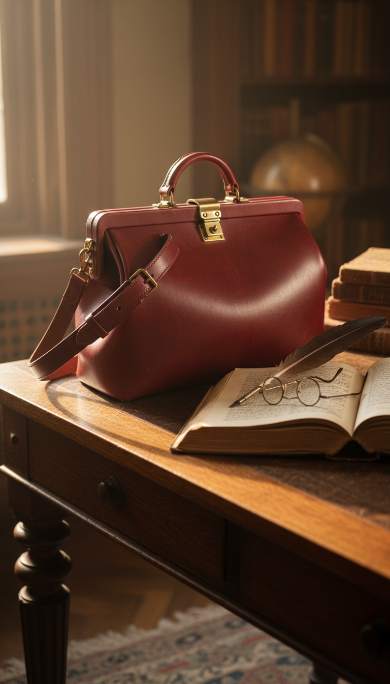 Old-World Charm: Vintage Doctor's Bag Shoulder Style