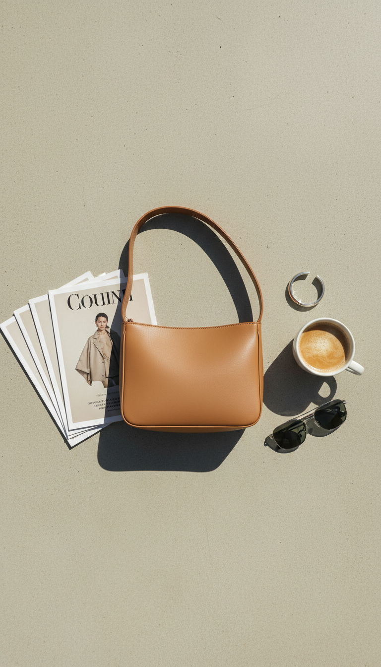 The Sleek Minimalist Leather Shoulder Bag