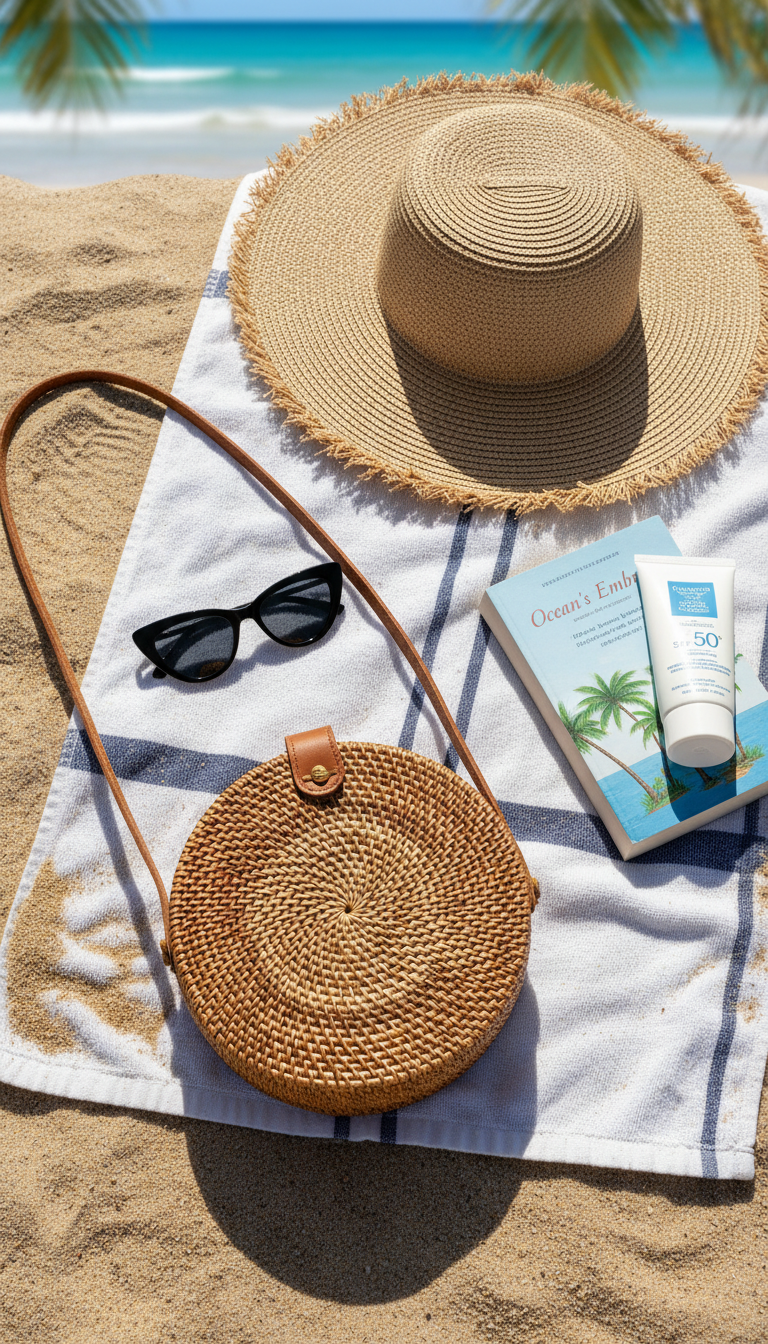 The Breezy Woven/Raffia Shoulder Bag