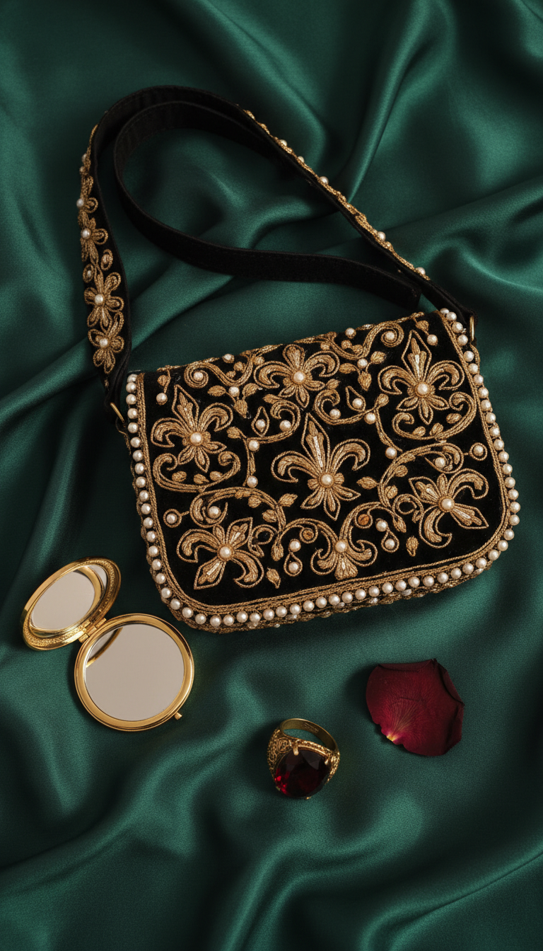 The Dazzling Embellished Shoulder Bag