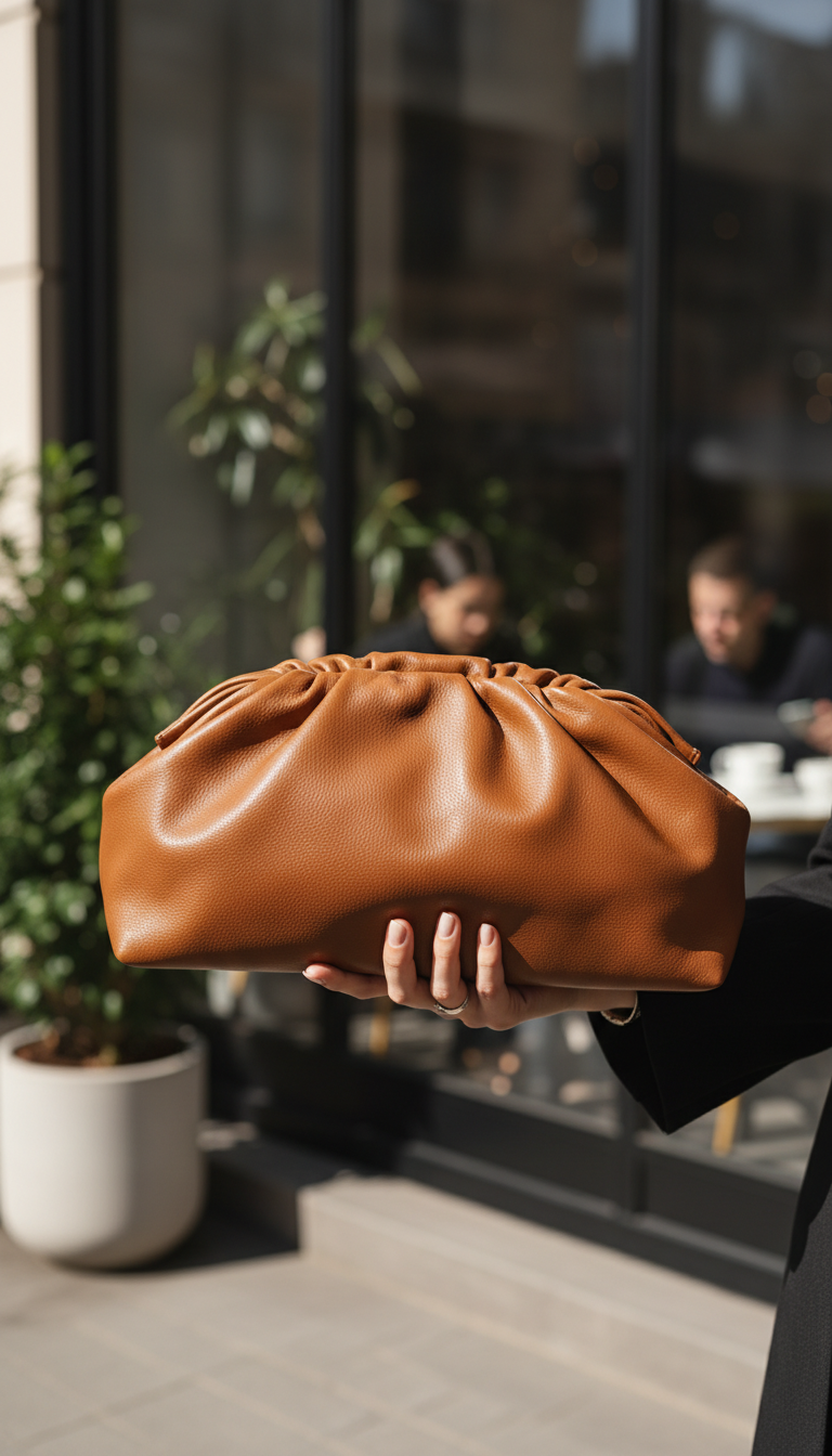 Soft Pouch-Style Scrunchie Clutch