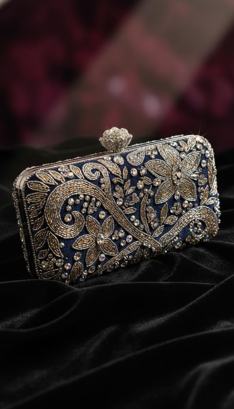 The Statement Embellished Evening Clutch