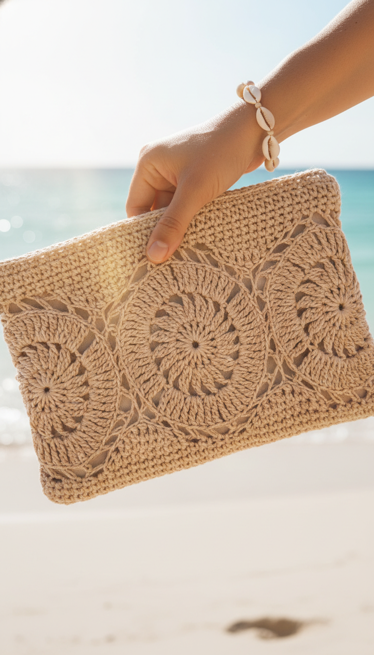 Sunny Summer Beach Clutch