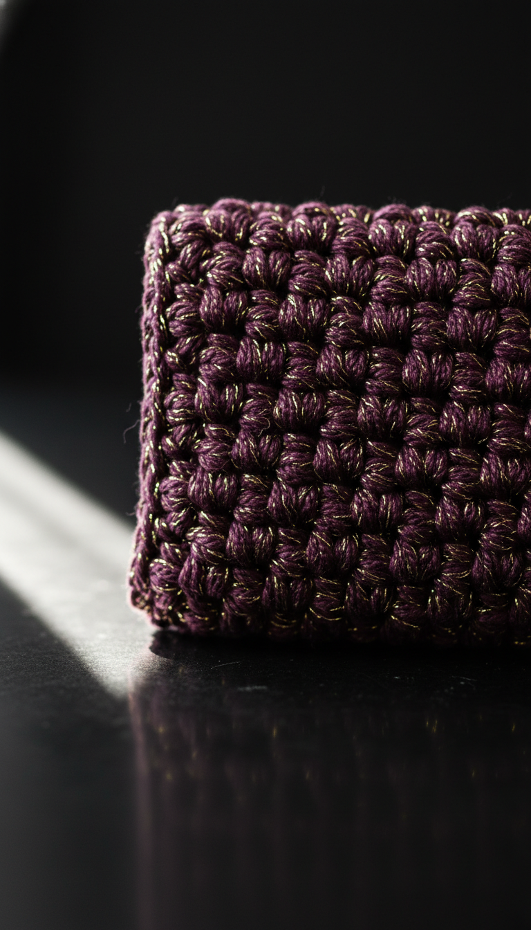 Sparkling Metallic Accent Clutch