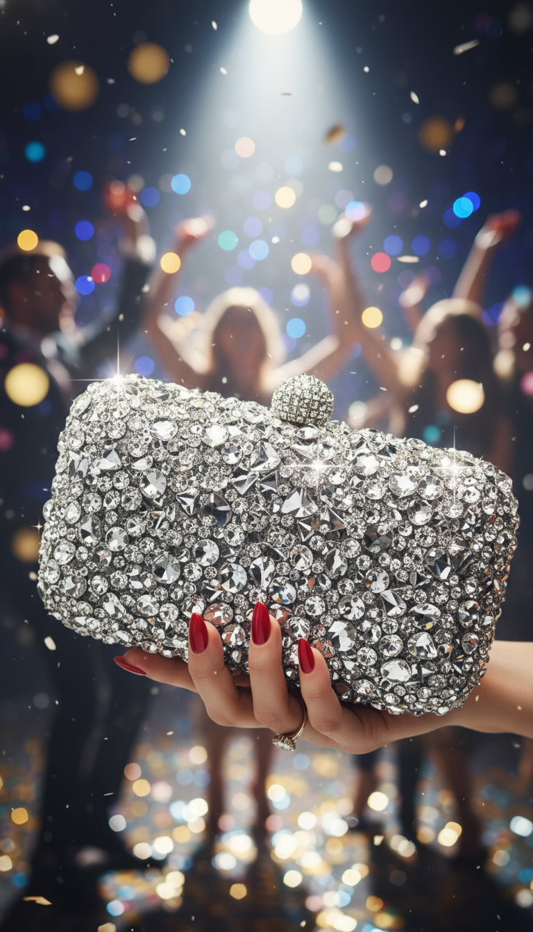 Dazzling Embellished Statement Clutch