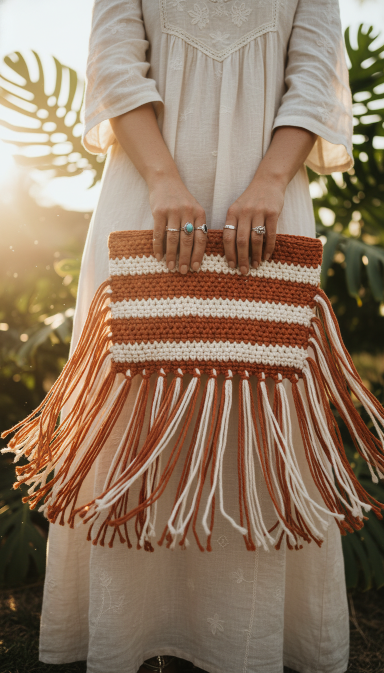 Boho Fringe Clutch