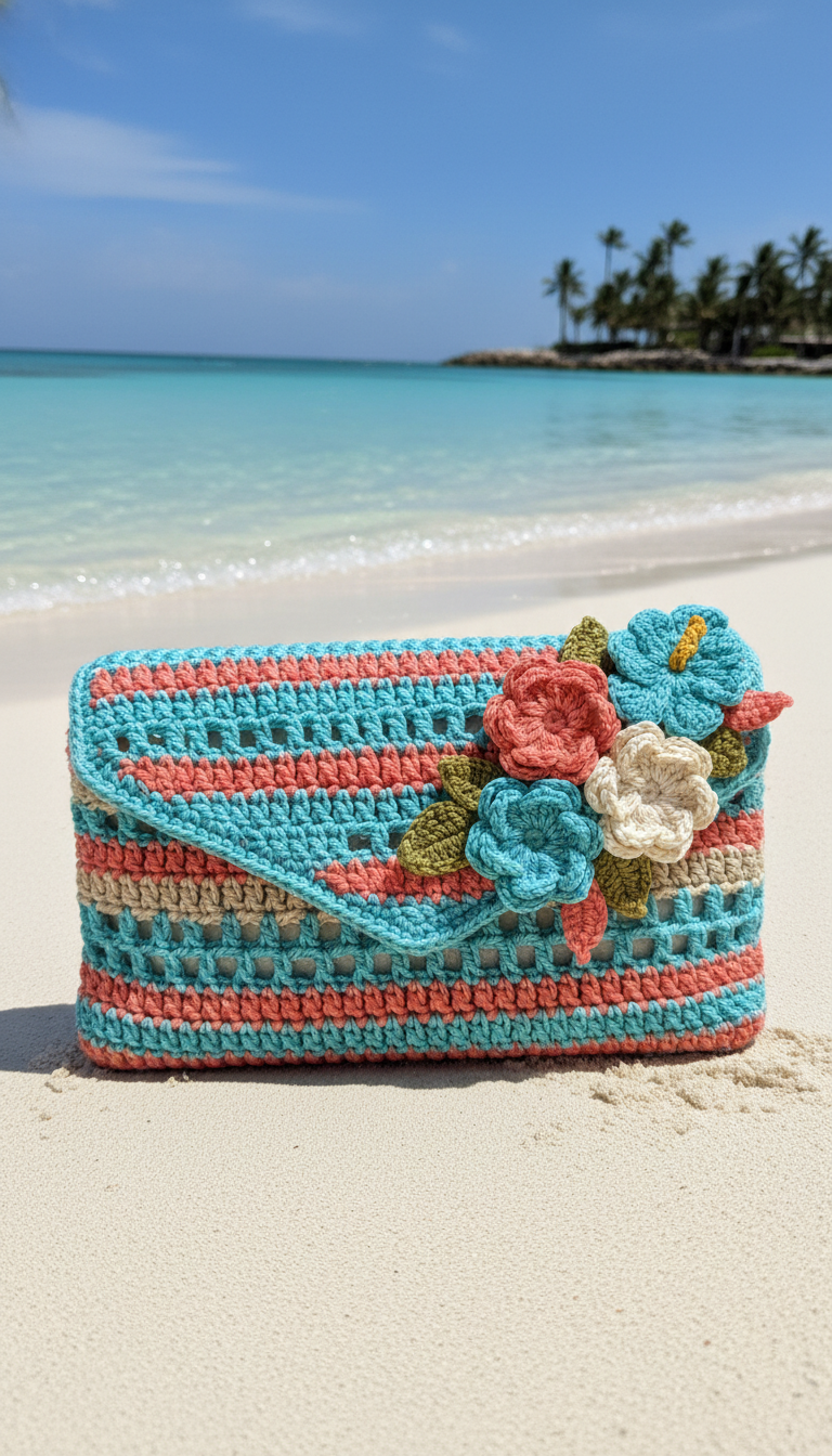 Tropical Beach Clutch