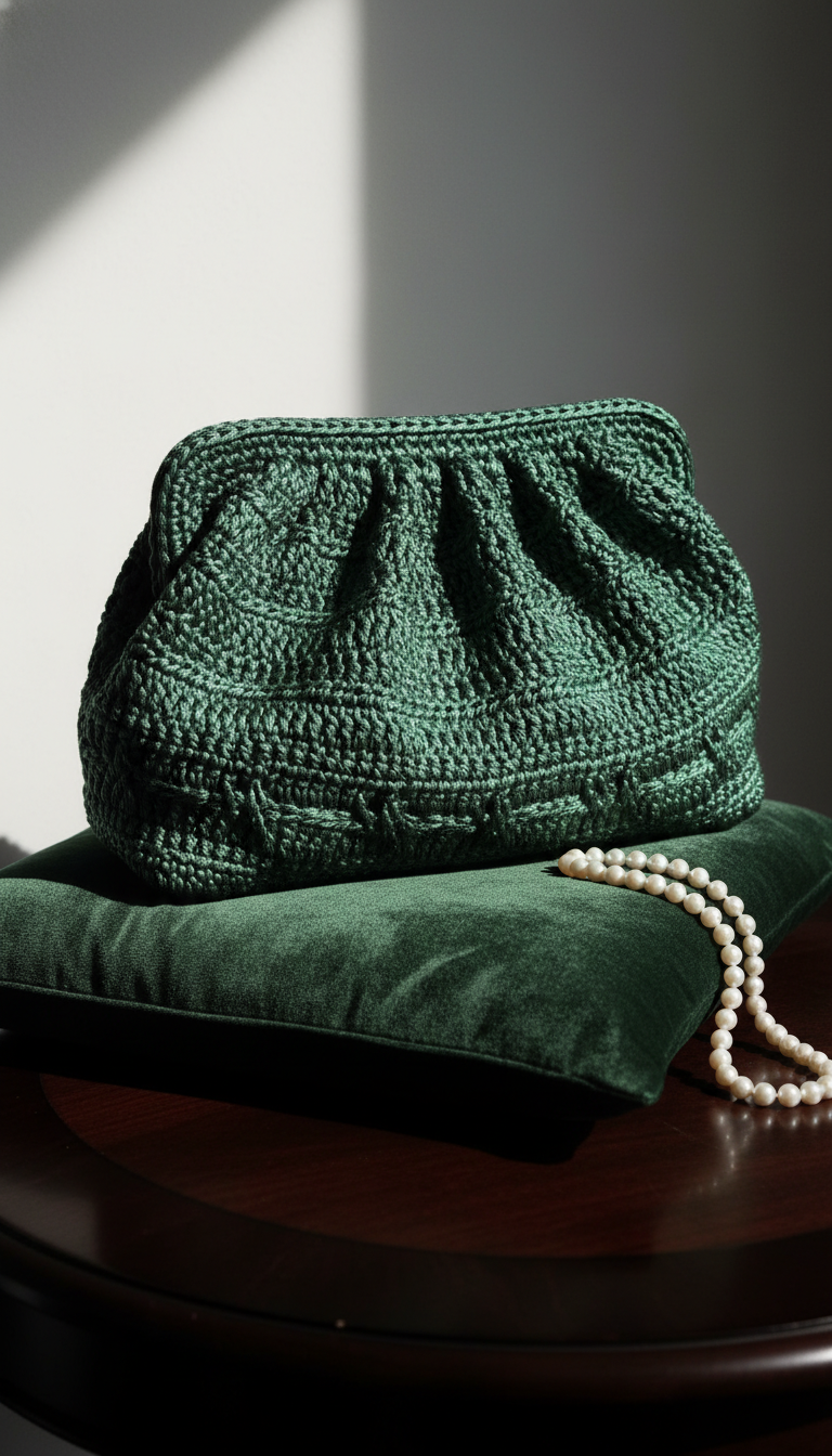 Pleated Glamour Clutch