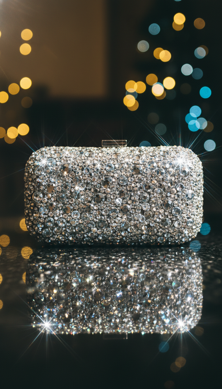 The Glamorous Crystal-Embellished Clutch