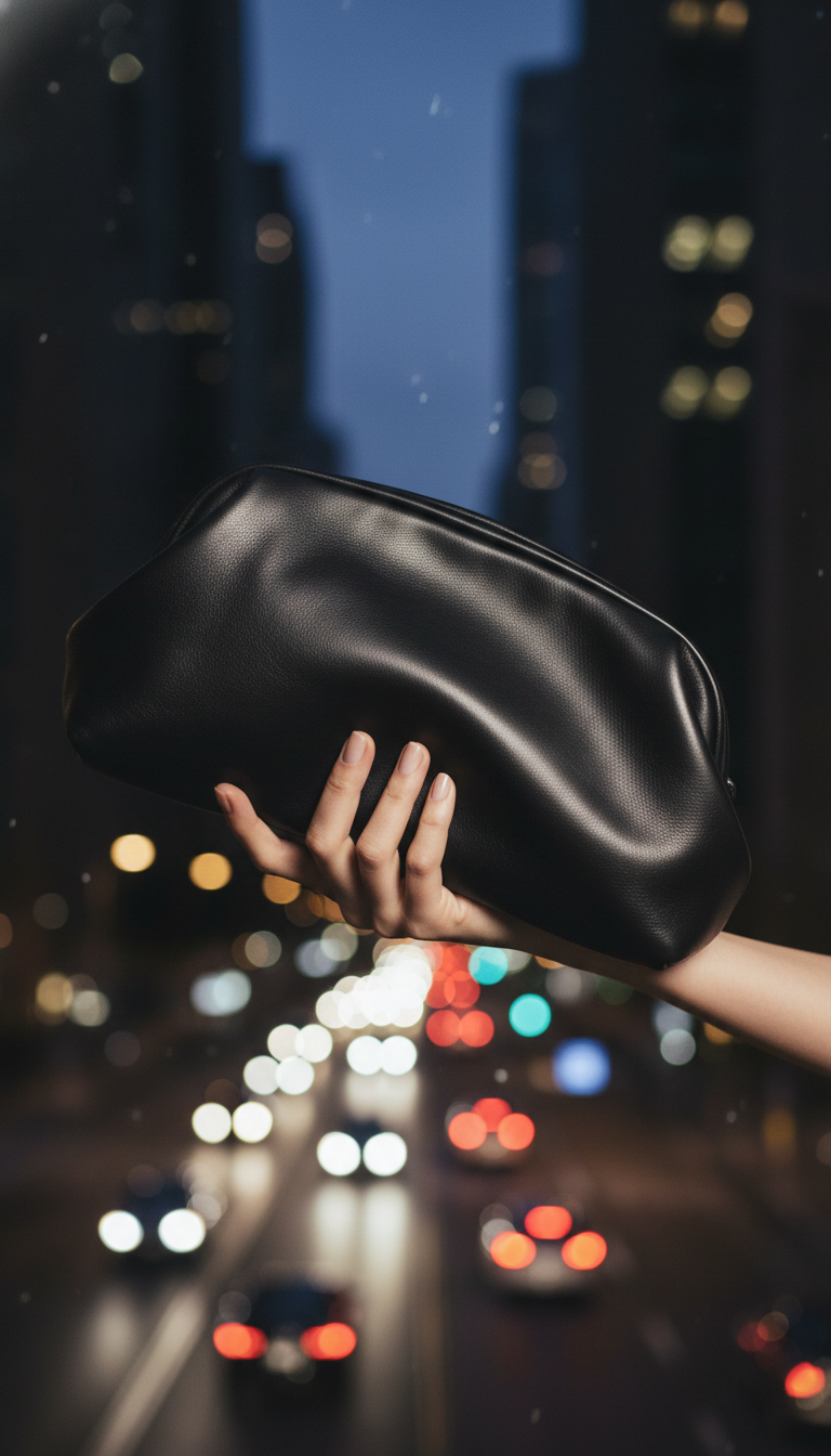 Leather Pouch Clutch