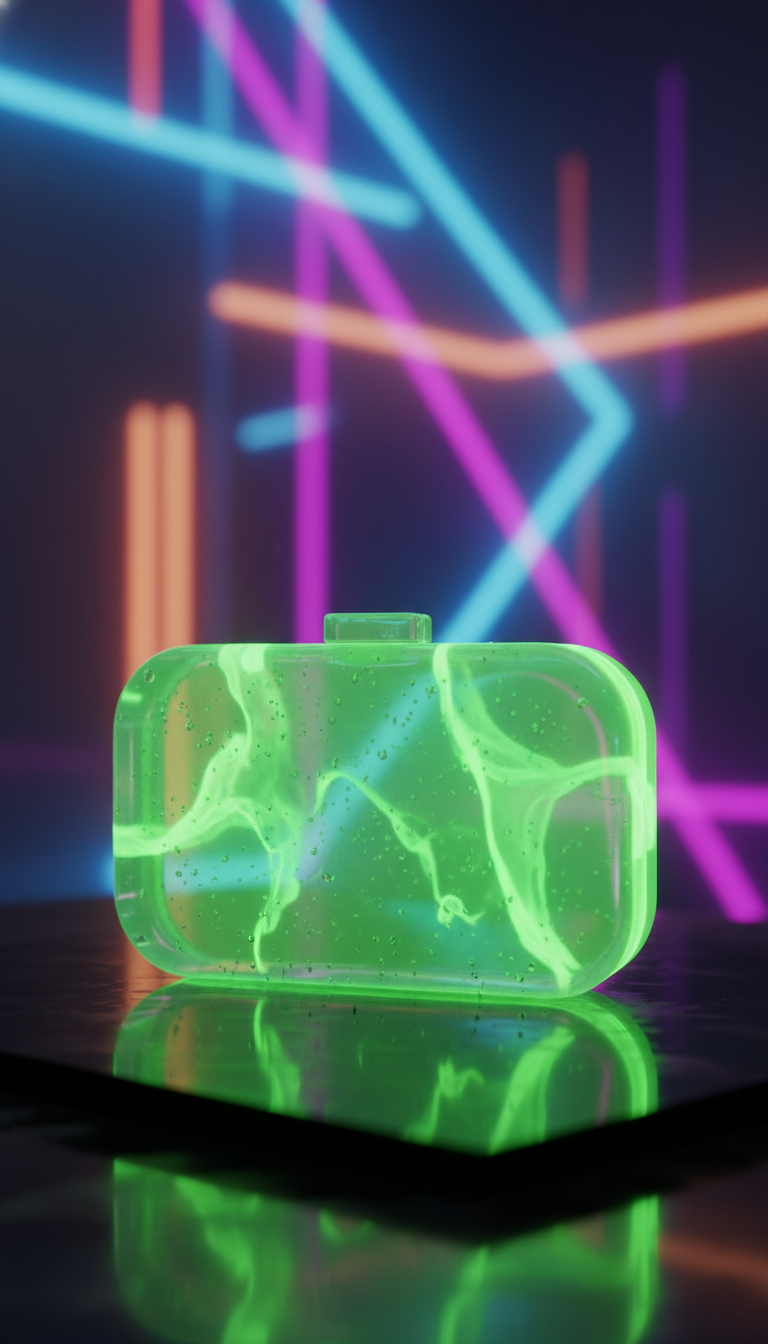 Bold & Bright: Fluorescent Resin Clutch