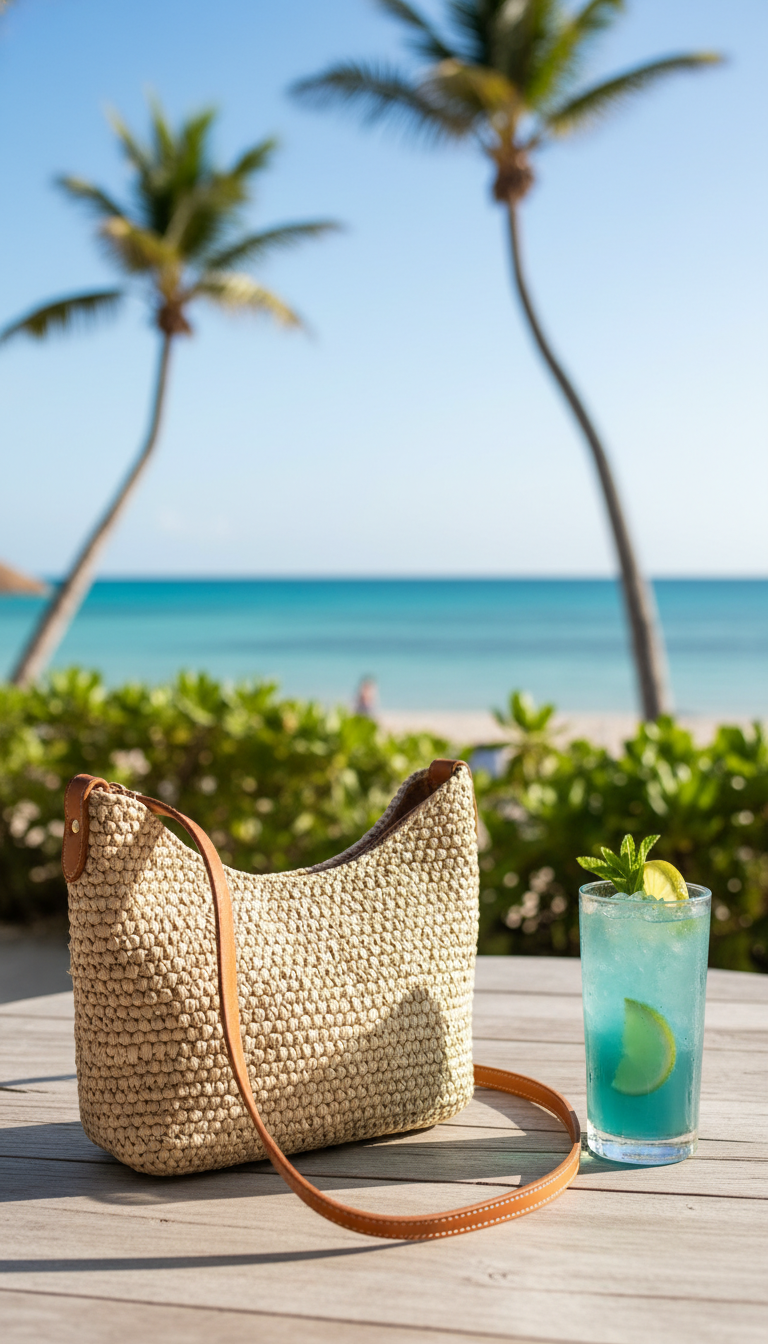 Woven Straw Mini Hobo for Summer