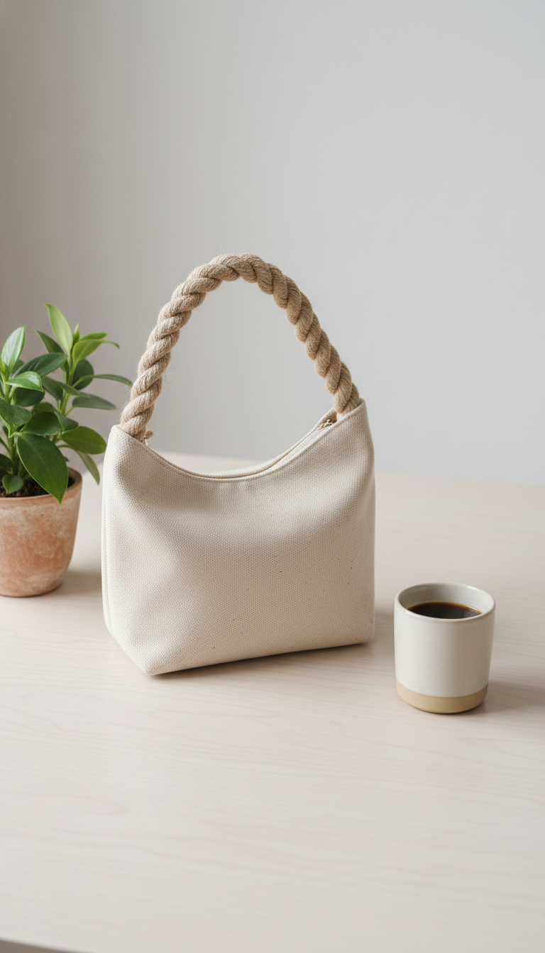 Minimalist Canvas Mini Hobo