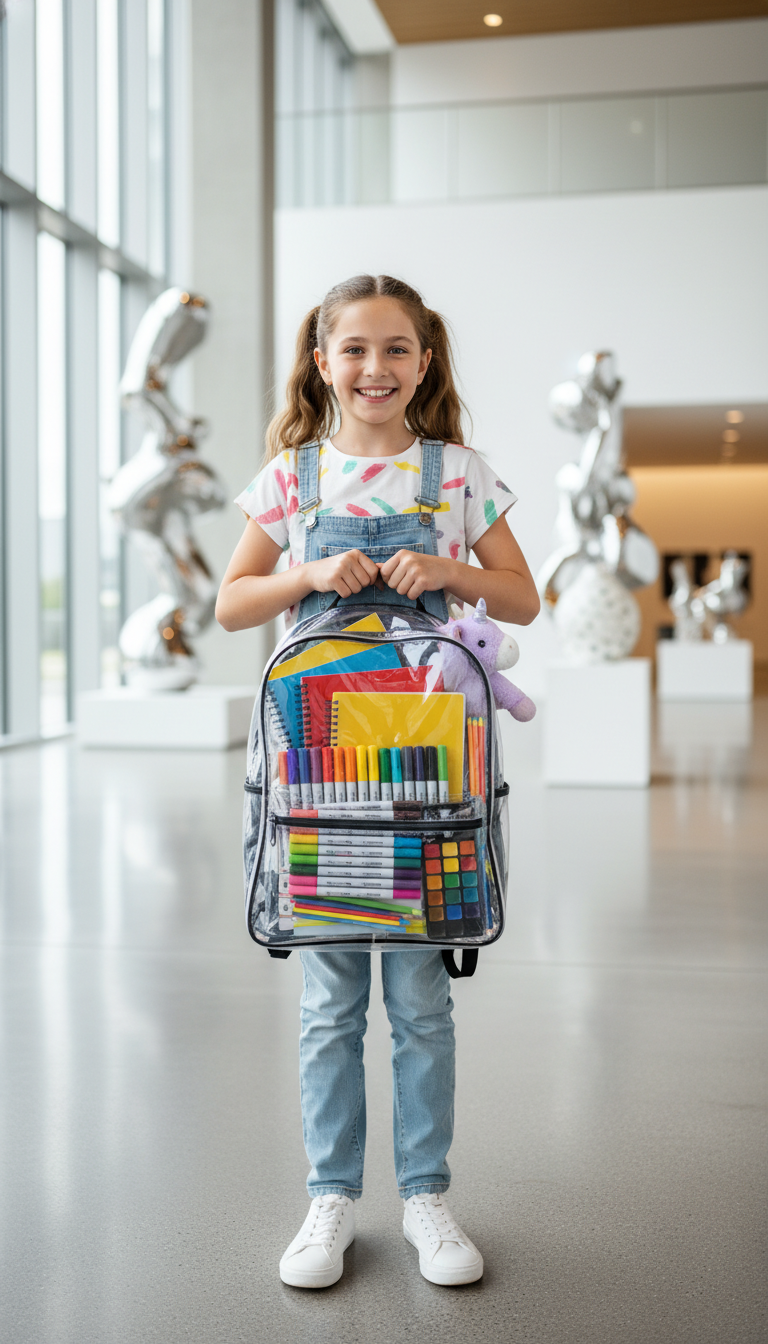 Clear Backpack for Security/Fun