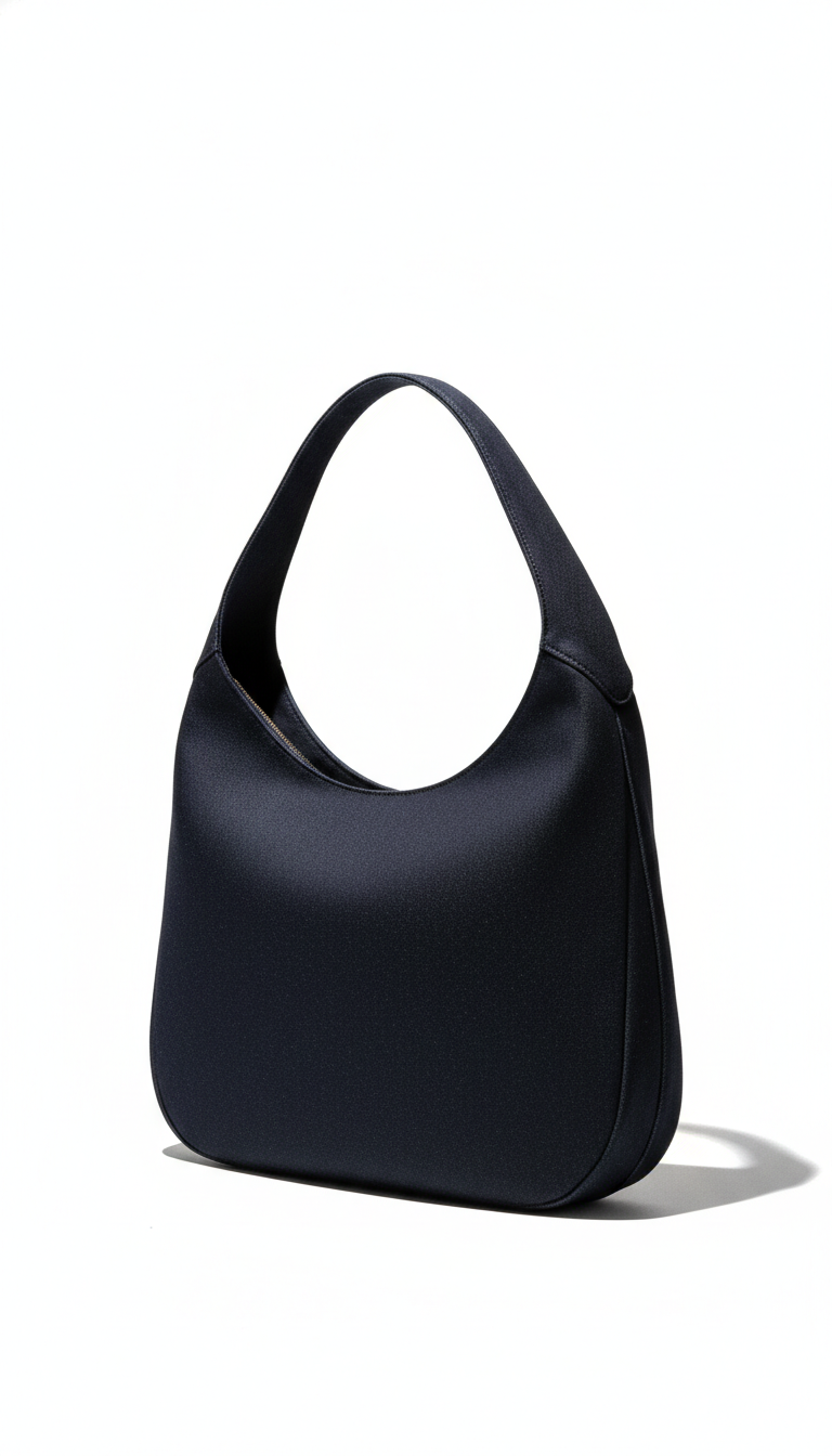 Minimalist Dark Wash Denim Hobo