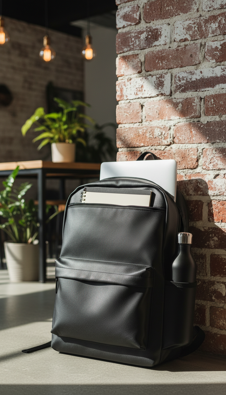 The Modern Vinyl Laptop Backpack