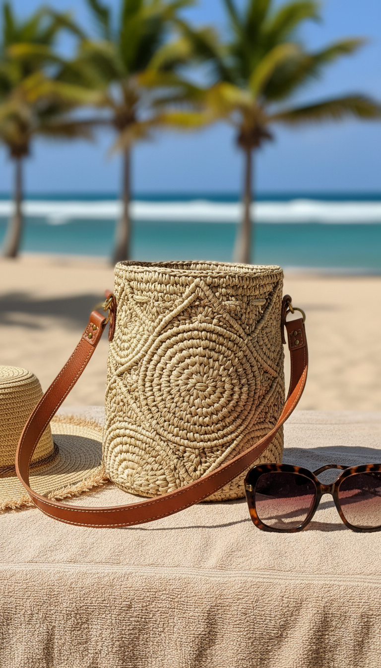 Sunny Woven Raffia & Straw