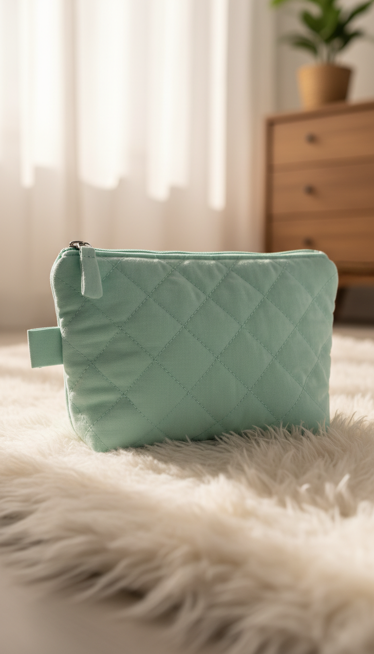 The Cozy Quilted Vanity Pouch
