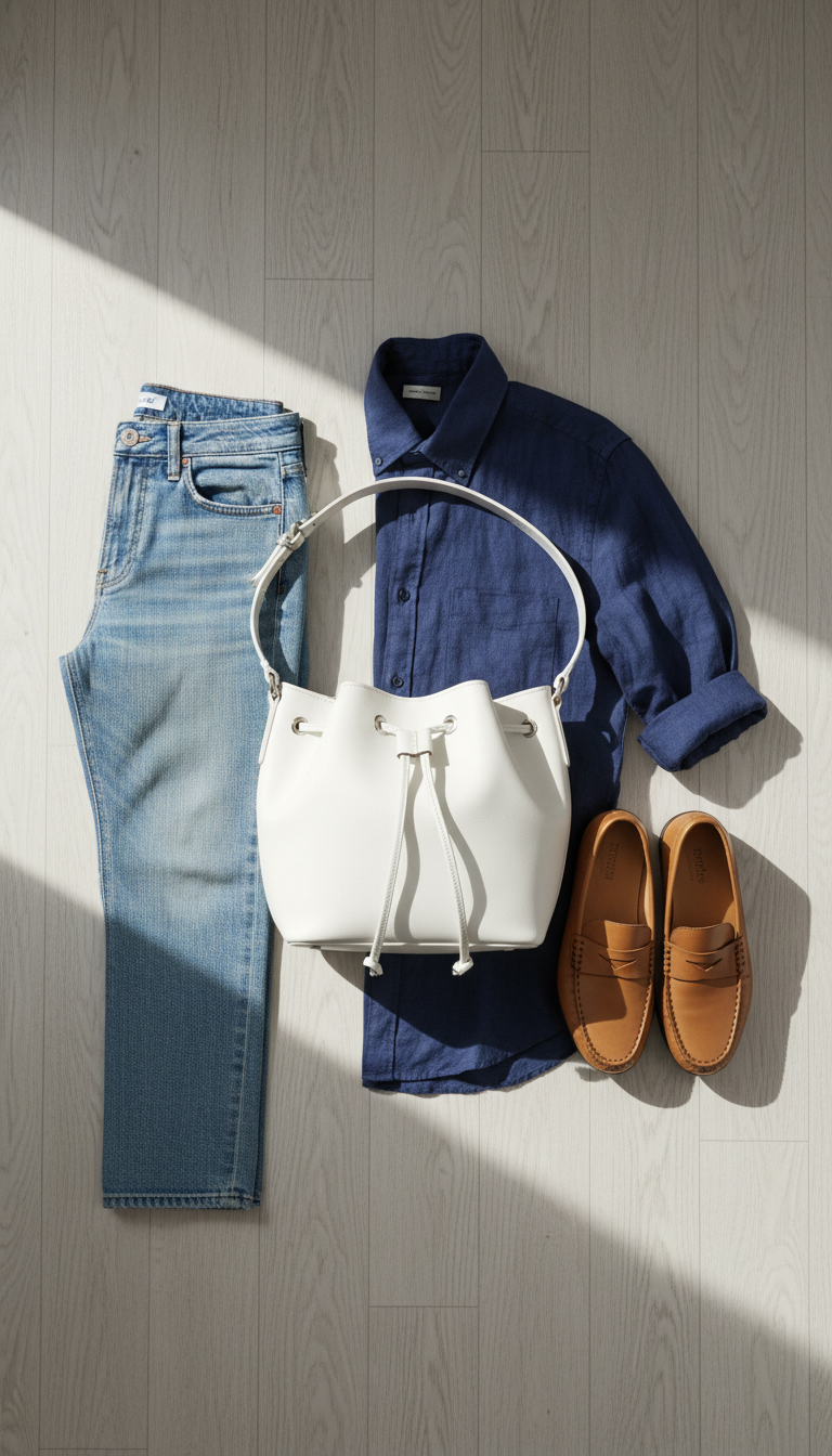 13 White Bucket Bag Outfit Ideas